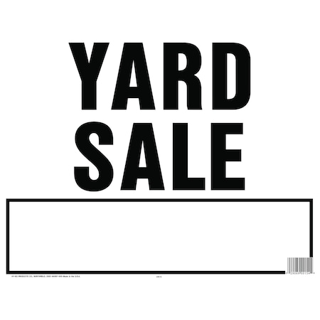 Hy-Ko Yard Sale Sign 18" x 23", 5PK A00154